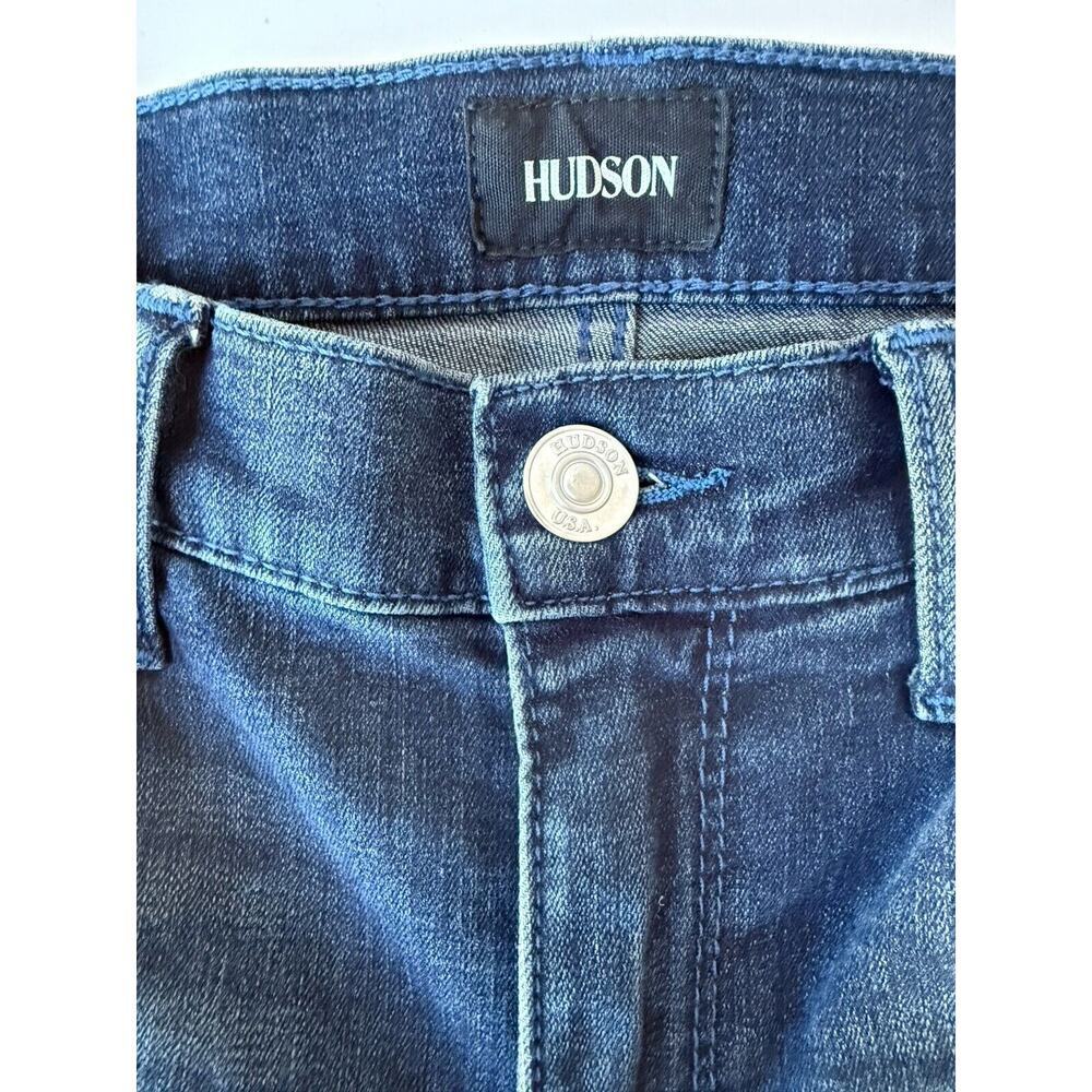Hudson Womens Skinny Jeans Natalie Size 27 Blue Dark Wash Mid Rise 27x28 Great​​ - Picture 5 of 10